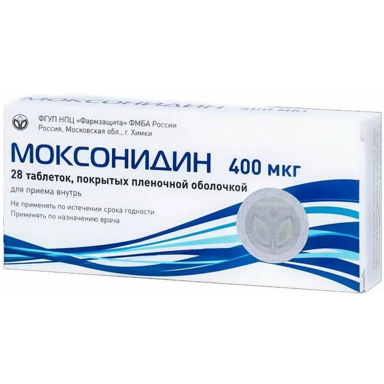 Моксонидин таблетки 0,4 мг 28 шт.