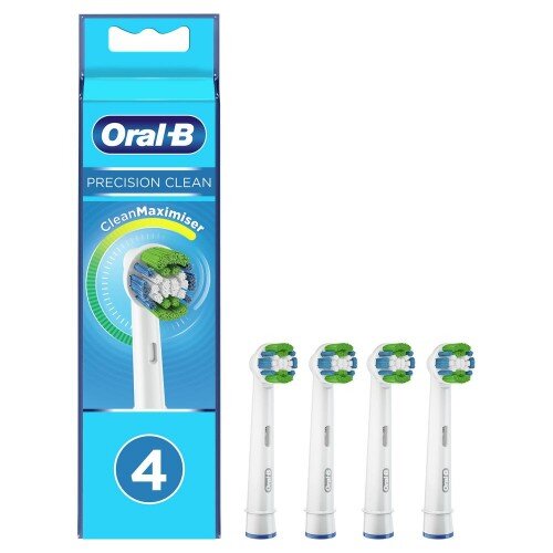 Oral-b braun насадки для электрической зубной щетки prescision clean 4 шт.