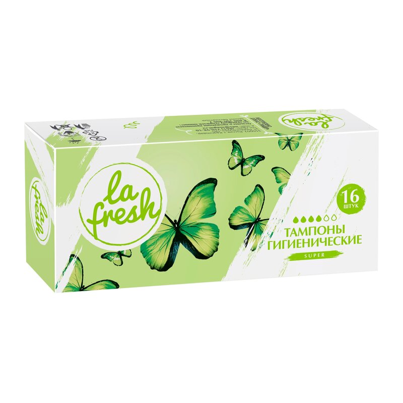 Тампоны La fresh Super 4 капли 16 шт.