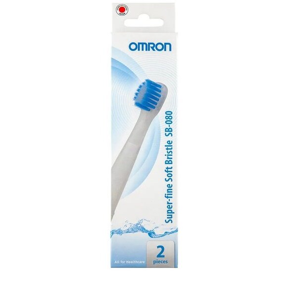 Насадки для электрических зубных щеток Omron super-fine soft bristle head sb-080 2 шт.