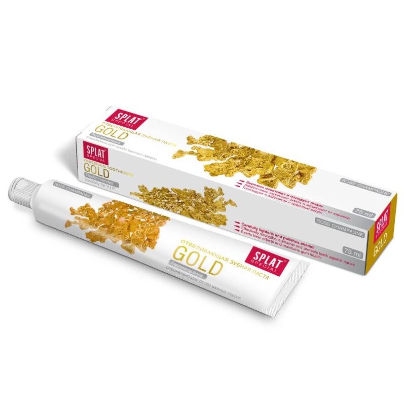 Зубная паста Splat Gold Отбеливающая 75 мл