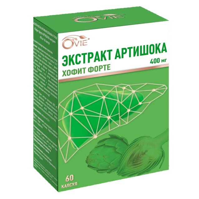 Хофит форте экстракт Артишока OVIE капсулы 400 мг 60 шт.