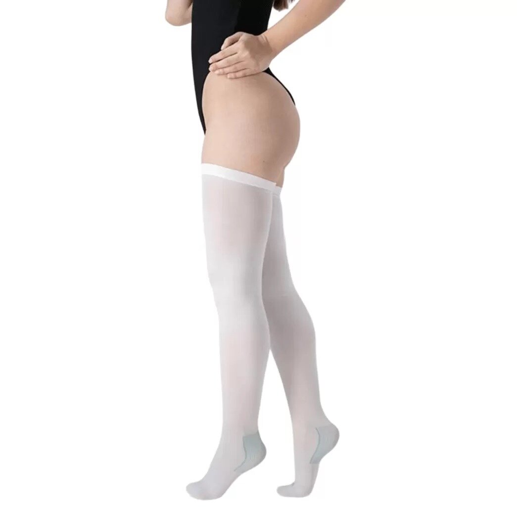 Чулки противоэмболические Тривес ТК.233Е 2 класс с закрытым носком белые р.L