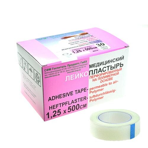 Лейкопластырь SFM-Plaster мед/перфорир полимер основа 1,25 х 500 см