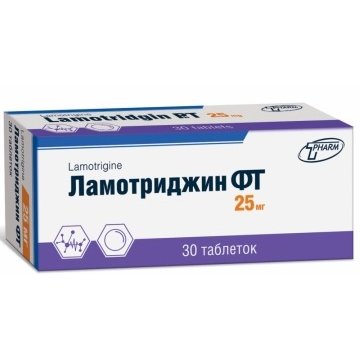 Ламотриджин-ФТ таблетки 25 мг 30 шт.