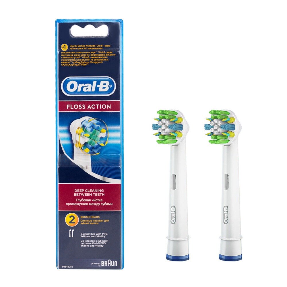 Сменные насадки Oral-B Floss Action для электрических щеток 2 шт.
