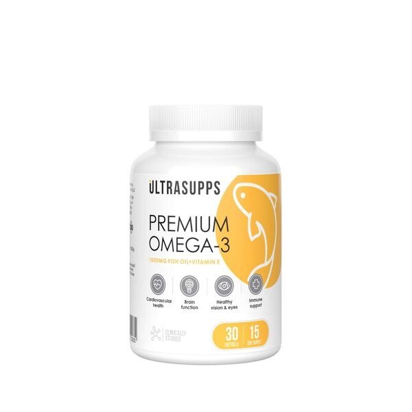 Омега-3 Премиум UltraSupps капсулы 30 шт.