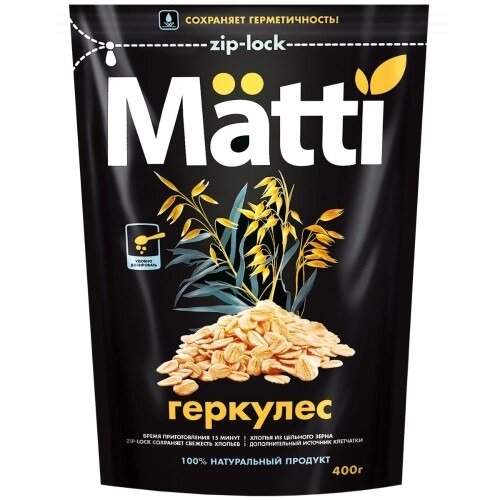 Хлопья Matti геркулес 400 г