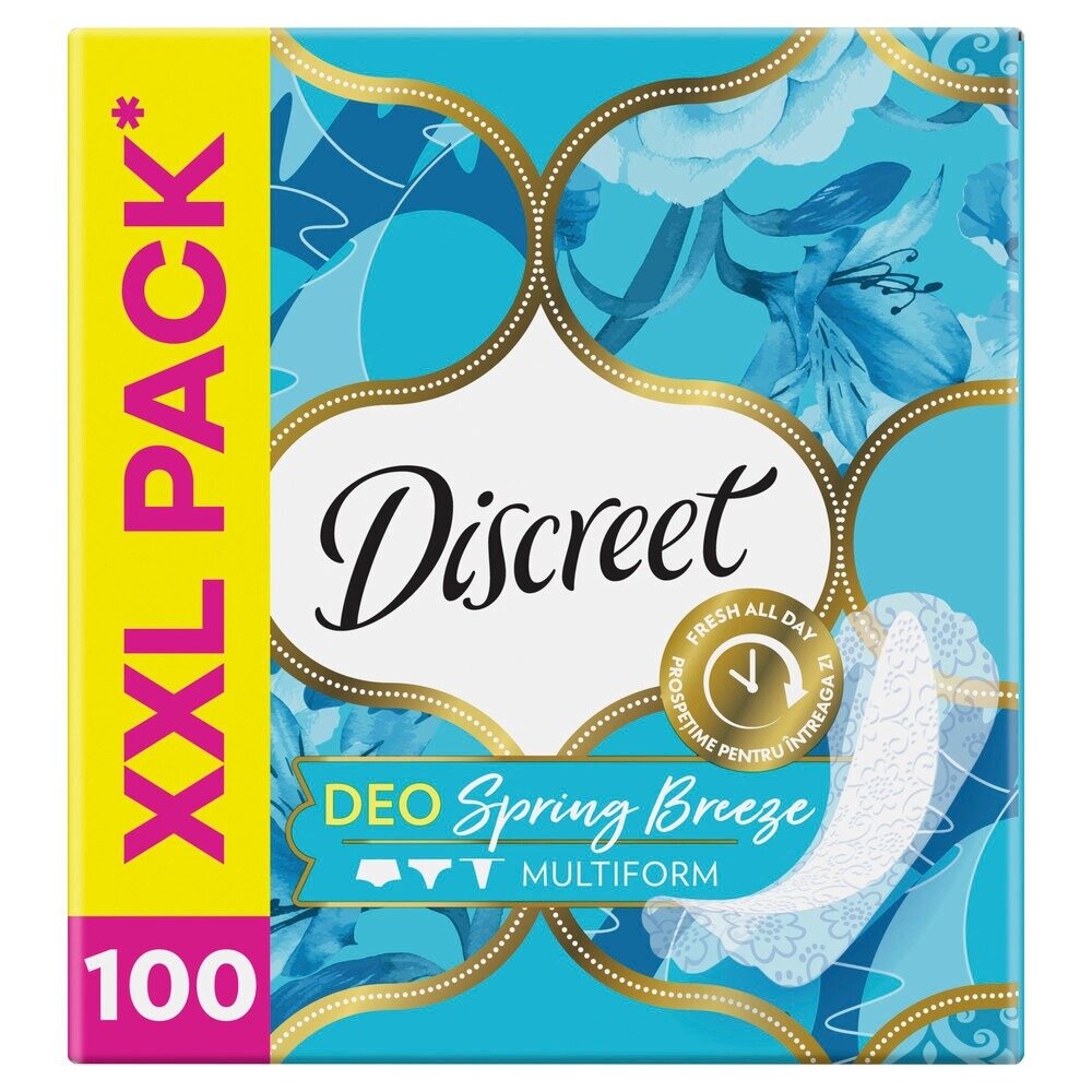 Прокладки ежедневные Дискрит (Discreet) Deo Multiform Весенний бриз 100 шт.