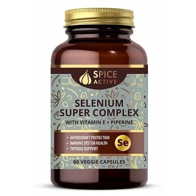 Селен супер комплекс с витамином Е и пиперином Spice Active капсулы 60 шт.
