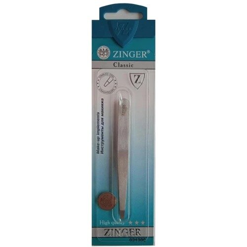 Пинцет Zinger матовый прямой zo-В-244-s