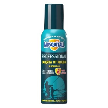 Спрей от мошки и комаров Mosquitall Professional 100 мл