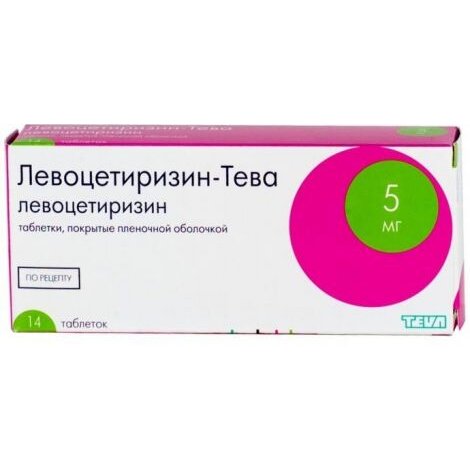 Левоцетиризин-Тева таблетки 5 мг 14 шт.