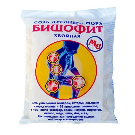 Бишофит (магниевая соль) сухой хвойный пакет 0,5 кг