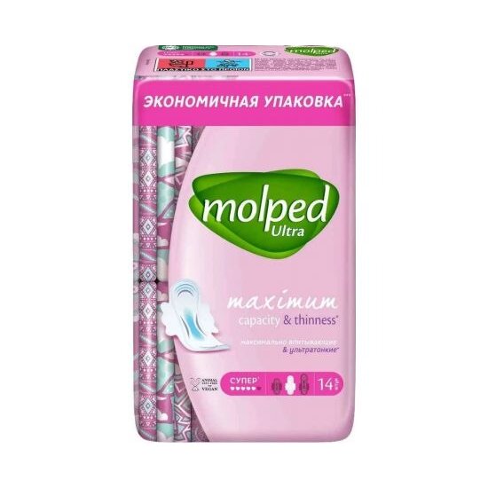 Прокладки гигиенические Molped Ultra Супер 14 шт.