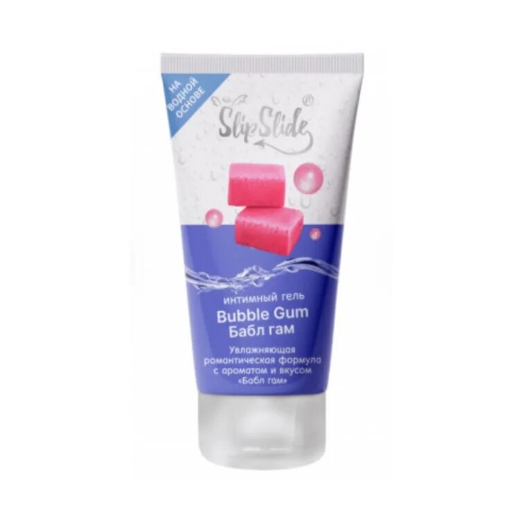Интимный гель-смазка СлипСлайд (SlipSlide) увлажняющий романтическая формула Бабл гам 50 мл