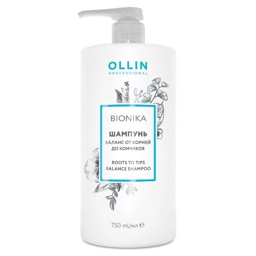 Шампунь Баланс от корней до кончиков/Roots To Tips Balance Shampoo Ollin BioNika 750мл