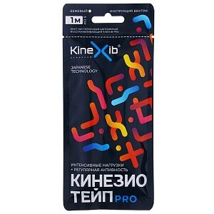 Кинезио-тейп Kinexib PRO с усиленной фиксацией синий 5х100 см