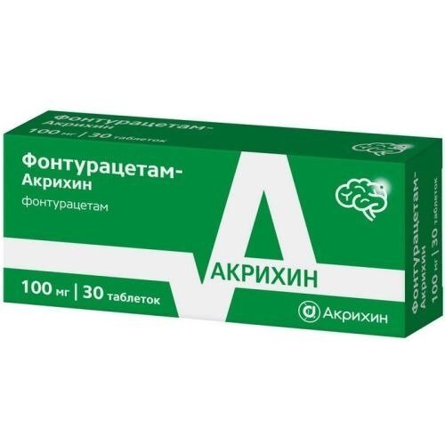 Фонтурацетам-Акрихин таблетки 100 мг 30 шт.