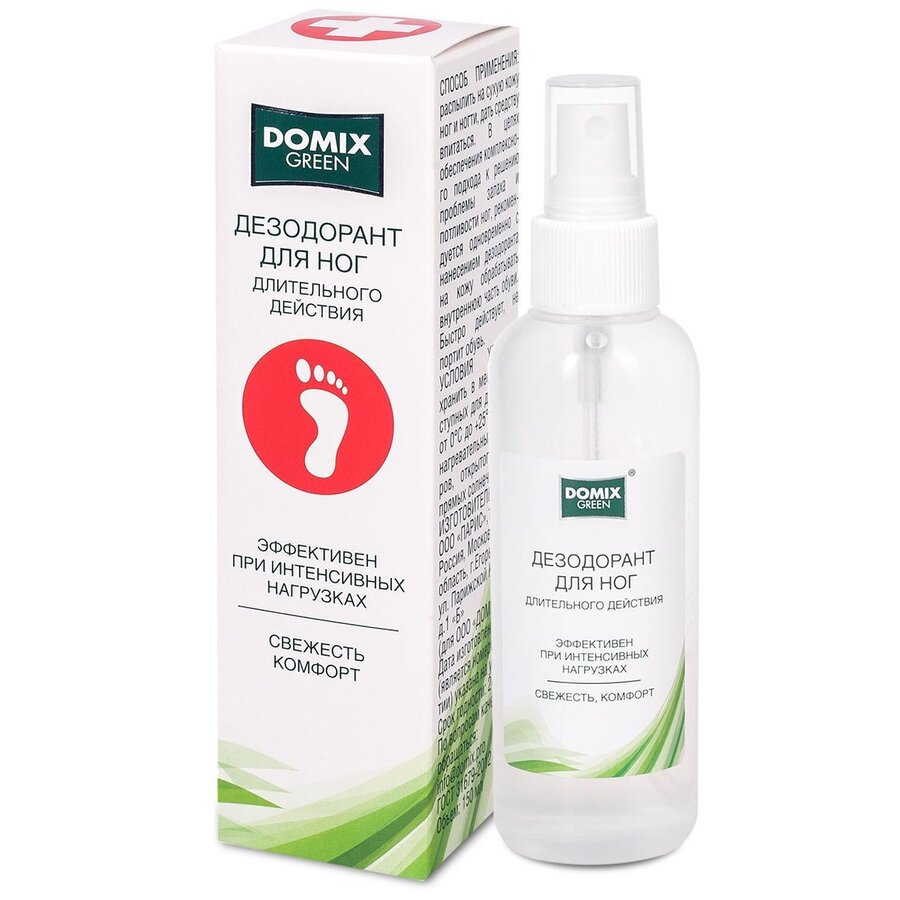 Дезодорант-спрей для ног Domix green длительного действия 150 мл