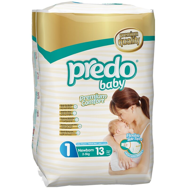 Подгузники для детей Baby Predo/Предо 2-5 кг р.1 13 шт.
