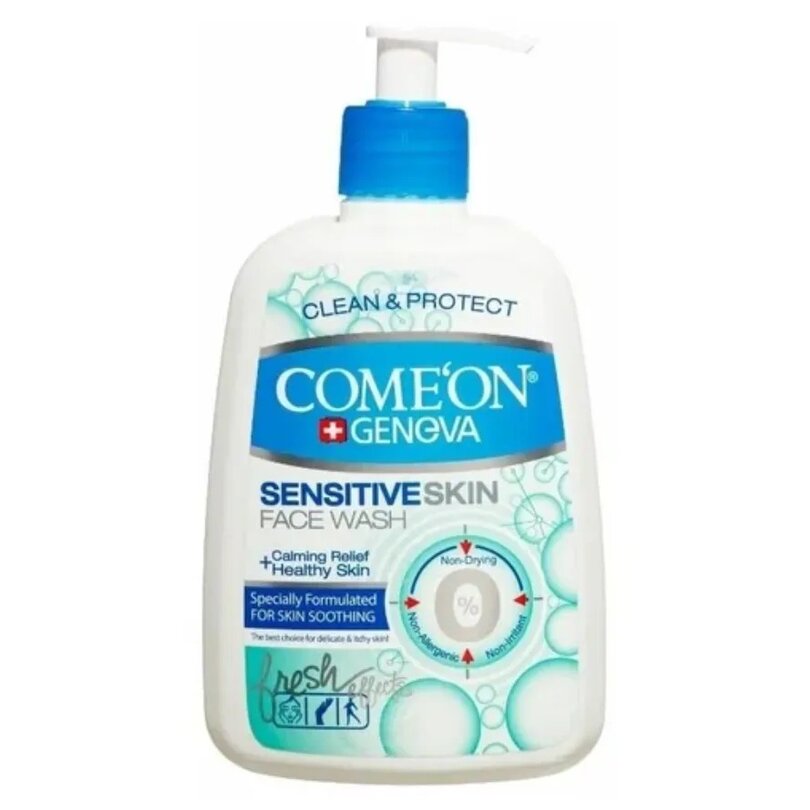Гель Comeon для умывания sensitive skin face wash для чувствительной кожи 500 мл