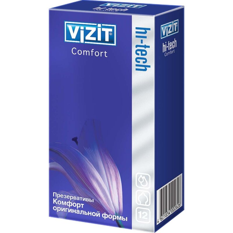 Презервативы Vizit Hi-Tech Comfort 12 шт.