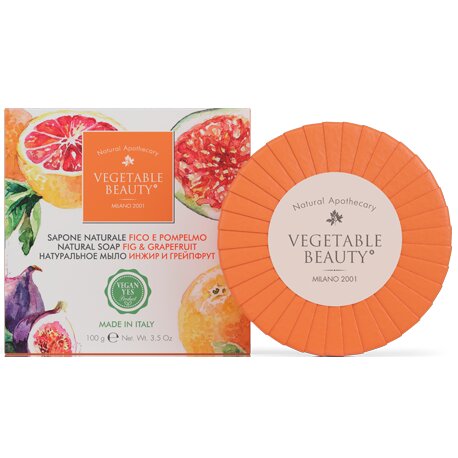 Мыло Vegetable beauty натуральное инжир и грейпфрут 100 г