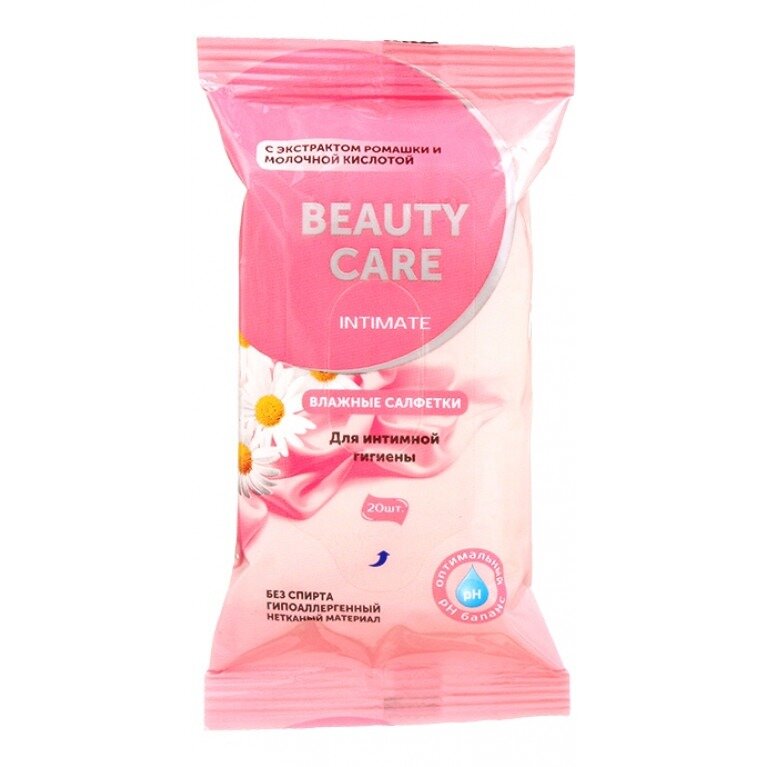 Салфетки БиСи Beauty Care влажные для интимной гигиены 20 шт.