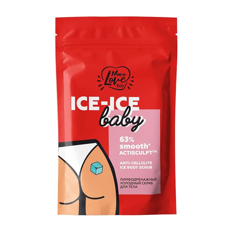 Скраб MonoLove bio Ice-Ice Baby лимфодренажный холодный кофе дойпак 200 г