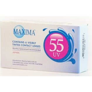 Линзы контактные Maxima/Максима 55 UV (8.6/-2.25) 6 шт.