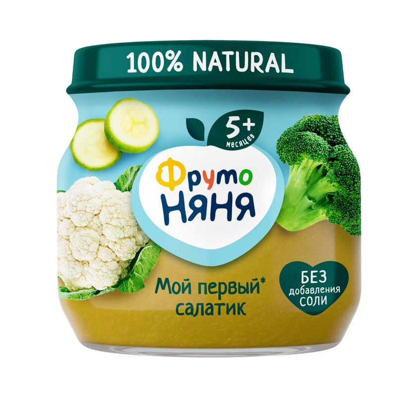 Пюре ФрутоНяня Мой первый салатик с 5 мес. 80 г