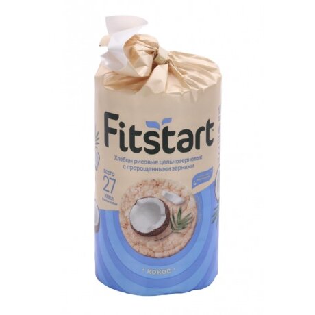 Хлебцы рисовые Fitstart кокос без сахара 100 г