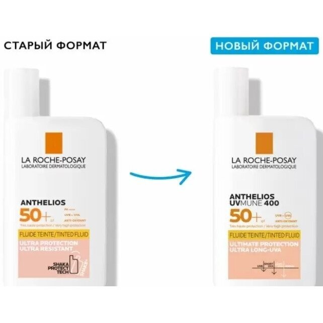 Флюид для лица La Roche-Posay Anthelios UVMUNE 400 солнцезащитный тонирующий SPF50+/PPD42 50 мл