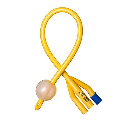 Катетер по фолею 3-х ходовый ch24 40 см apexmed