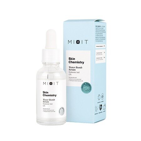 Сыворотка-концентрат для лица Mixit Skin Chemistry увлажняющая с гиалуроновой кислотой 30 мл