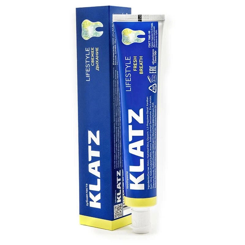 Зубная Паста Lifestyle cвежее дыхание Klatz 75мл