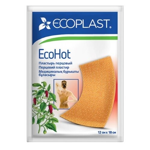 Пластырь перцовый Ecoplast ecohot 12х18 см 1 шт.