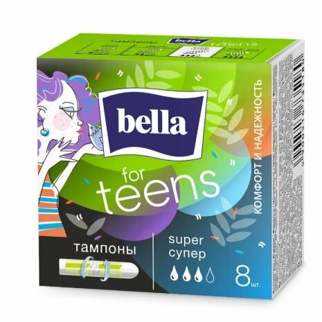 Тампоны Bella For Teens Super Plus 8 шт.
