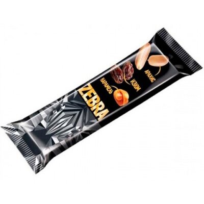 Вафли зебра с молочной шоколадной глазурью 40 г