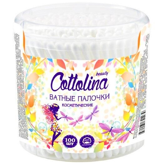 Ватные палочки Cottolina банка 100 шт.