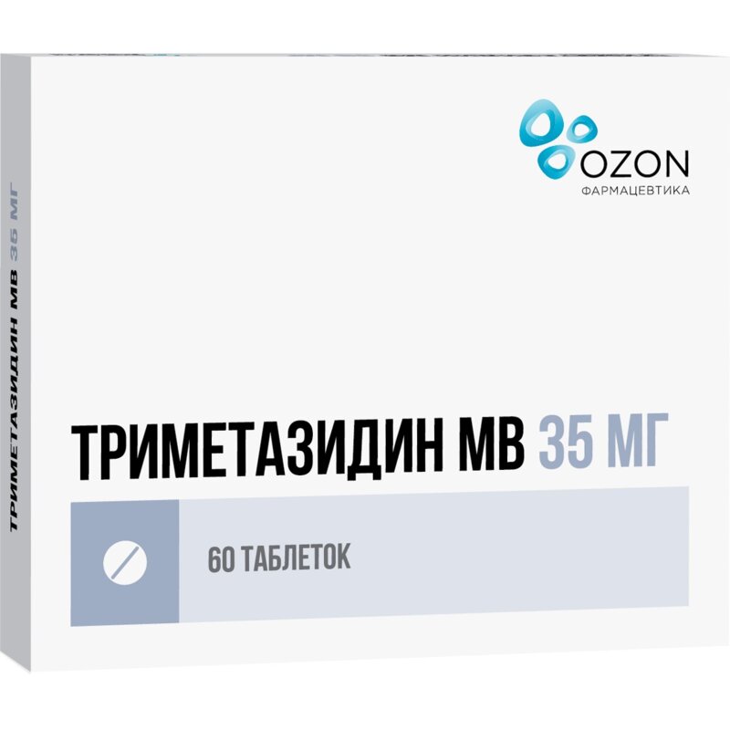 Триметазидин МВ таблетки 35 мг 60 шт.