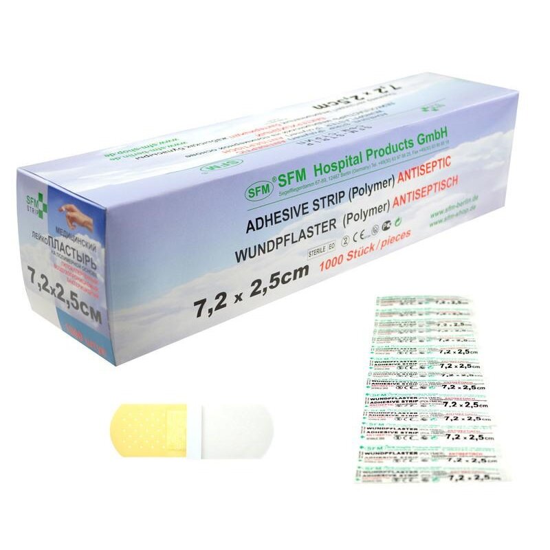Лейкопластырь бактерицидный SFM 2,5х7,2см 1 шт.