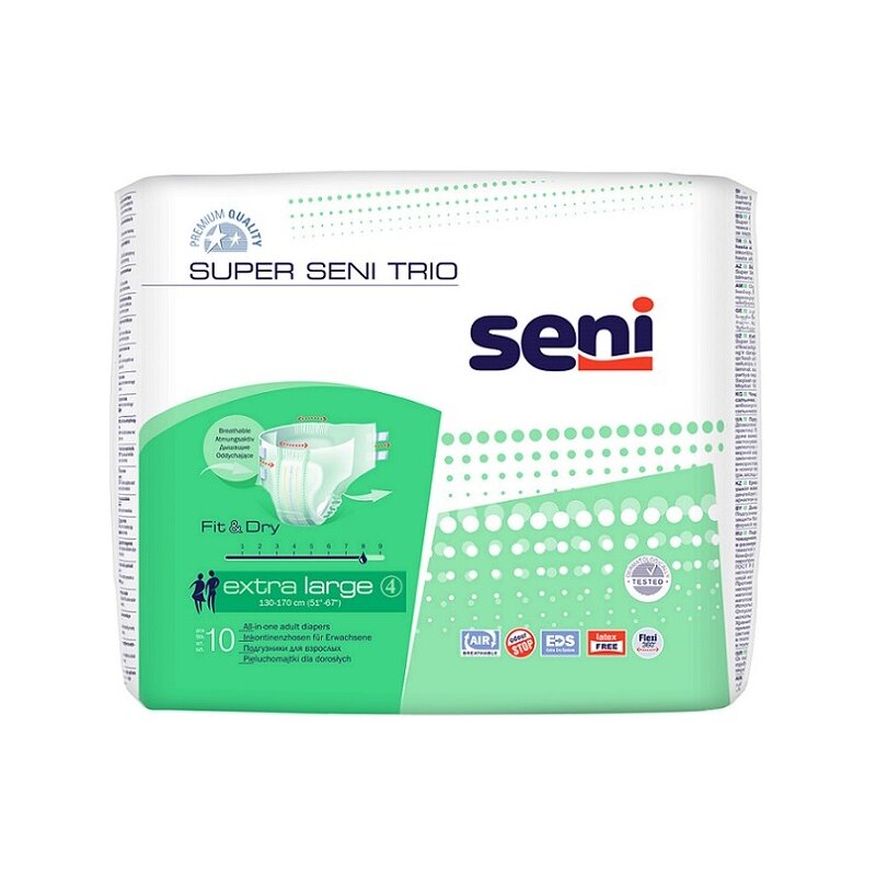 Подгузники Seni Super Trio Extra Large 10 шт.