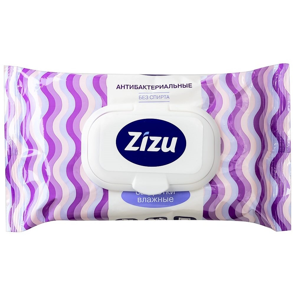 Влажные салфетки Zizu антибактериальные 40 шт.