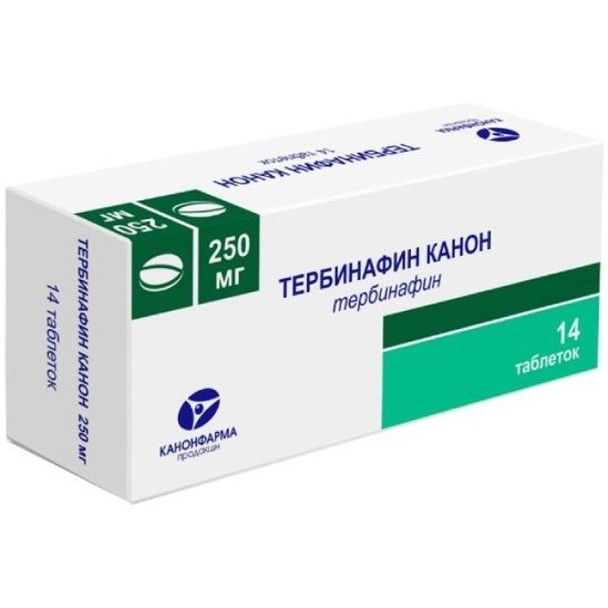 Тербинафин Канон таблетки 250 мг 14 шт.