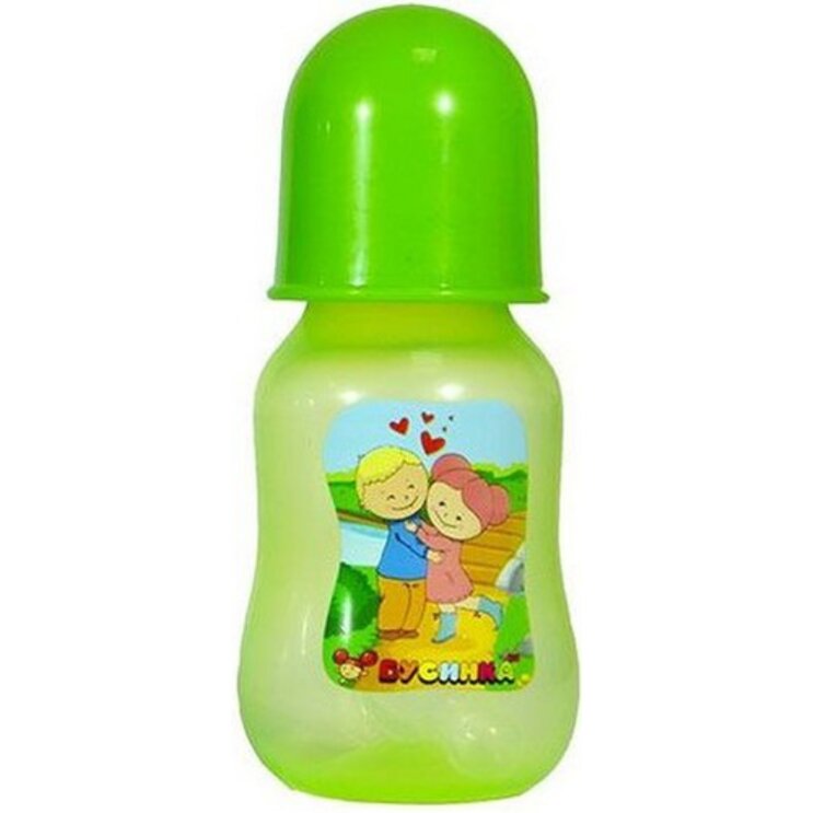 Бусинка бутылочка с талией 125мл цветная 1913