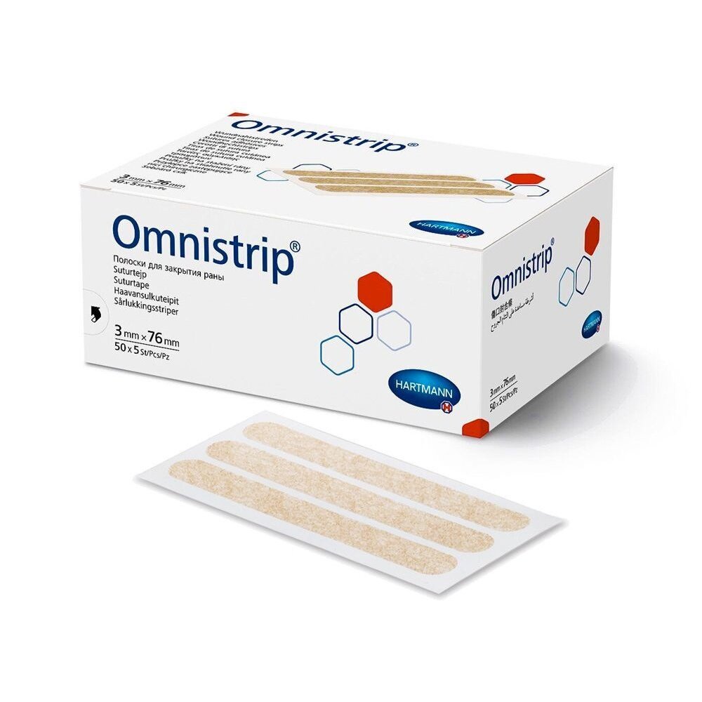 Пластырь Hartmann Omnistrip на операционные швы 3 х 76 мм 5 шт.