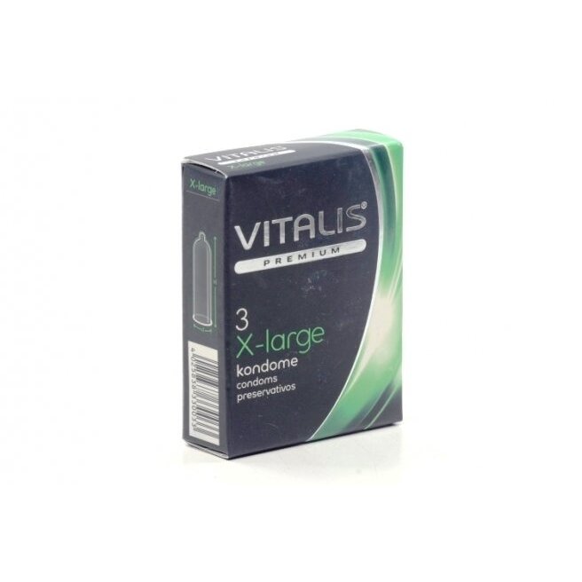Презервативы Vitalis Premium x-large увеличенного размера ширина 57 мм 3 шт.