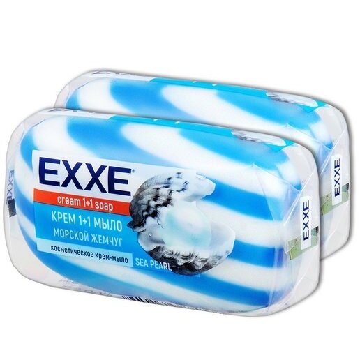Крем-мыло Exxe морской жемчуг 1+1 80 г